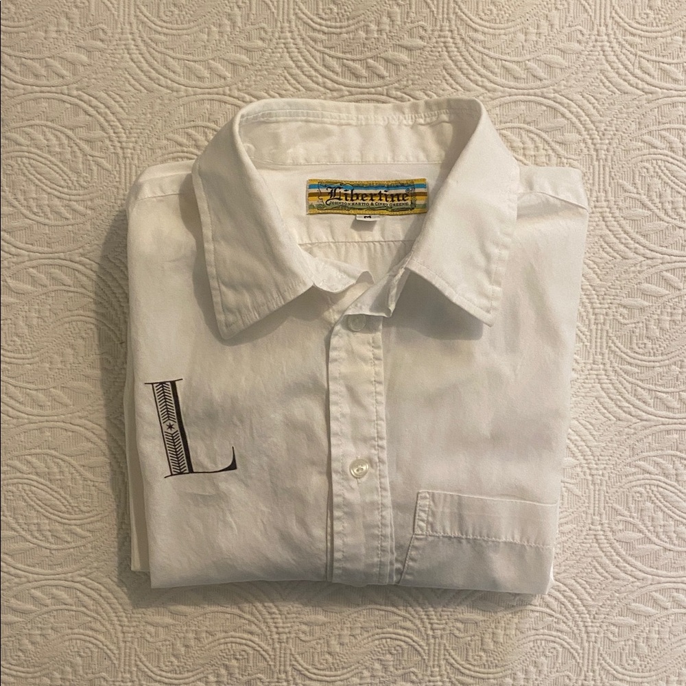 Vintage Libertine White Button Shirt